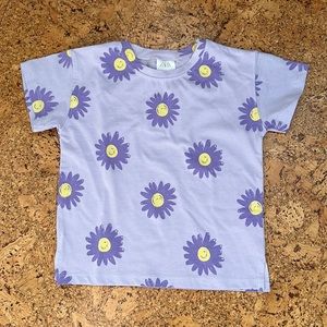 NWT Zara lavender floral top